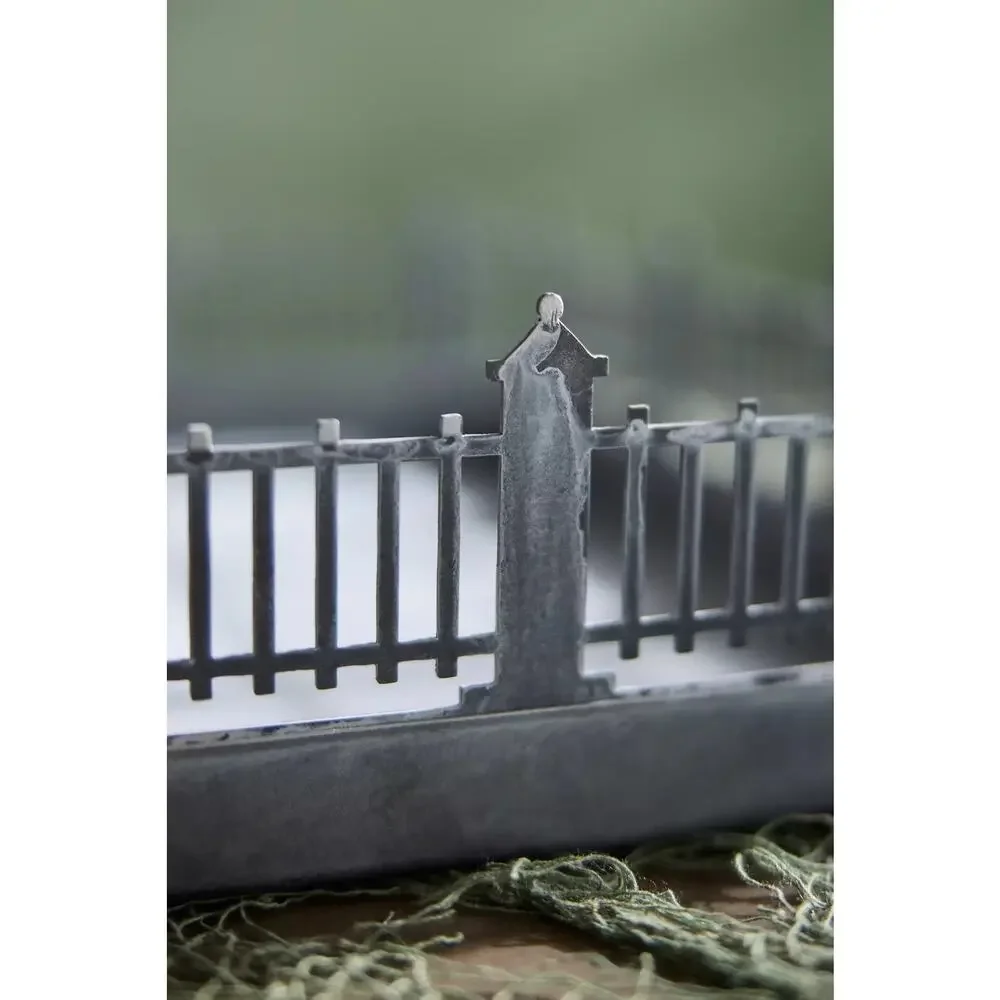 NEW - Halloween Anthropologie X Terrain Concordville Spooky Village Fenced Tray